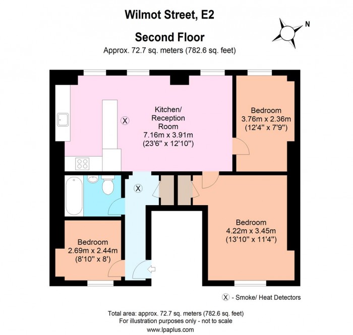 Floorplan for 124, E2