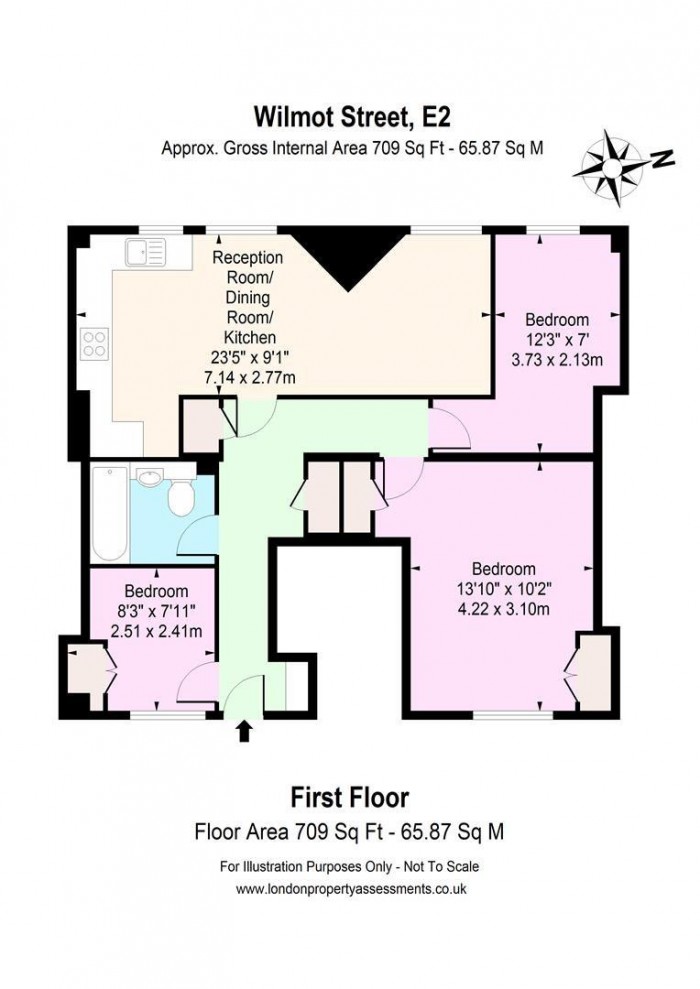 Floorplan for 127, E2