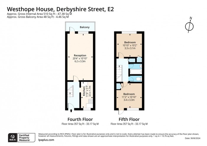 Floorplan for 31 Westhope House, E2