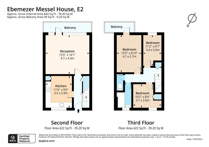 Floorplan for Flat 24, Ebenezer Mussel House, E2