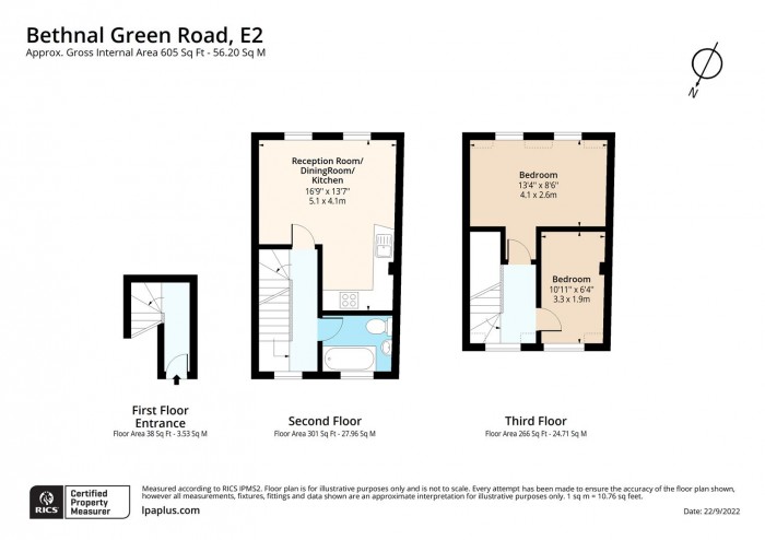 Floorplan for Flat 2, E2