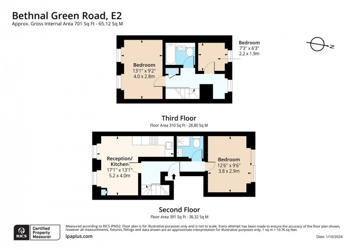 Floorplan for Flat 2, E2