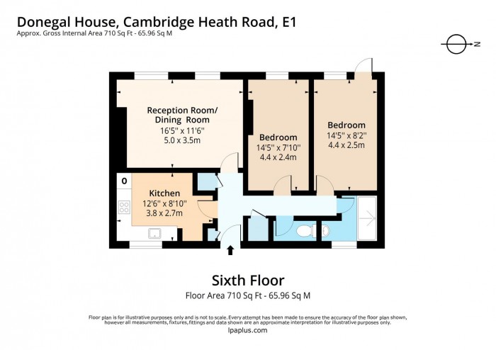 Floorplan for Flat 94, E1