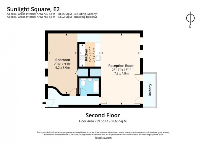 Floorplan for 72, E2